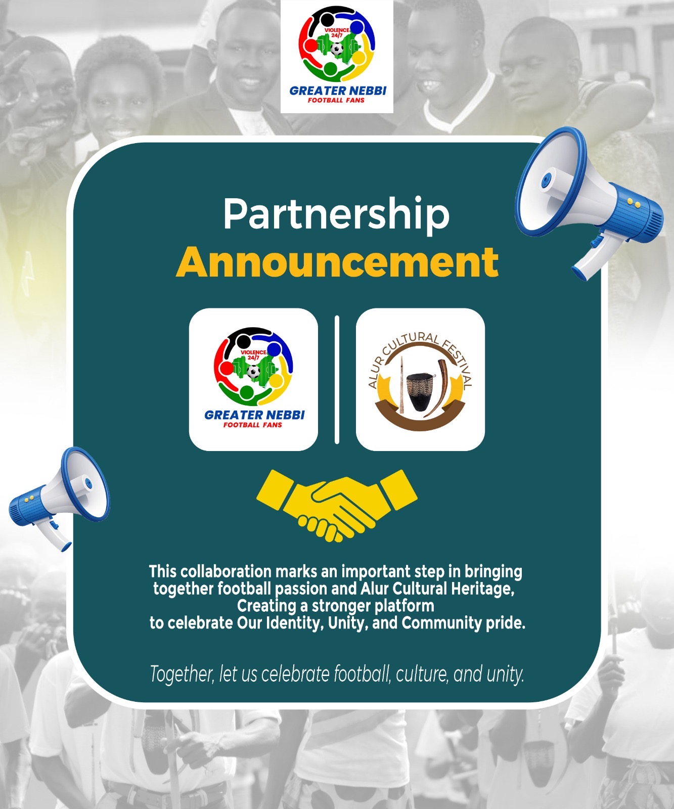 Greater Nebbi Football Fans partners with Alur Cultural Festival for the upcoming 11th Edition of the prestigious Alur Cultural Festival at Bar’Okuru, Paidha.