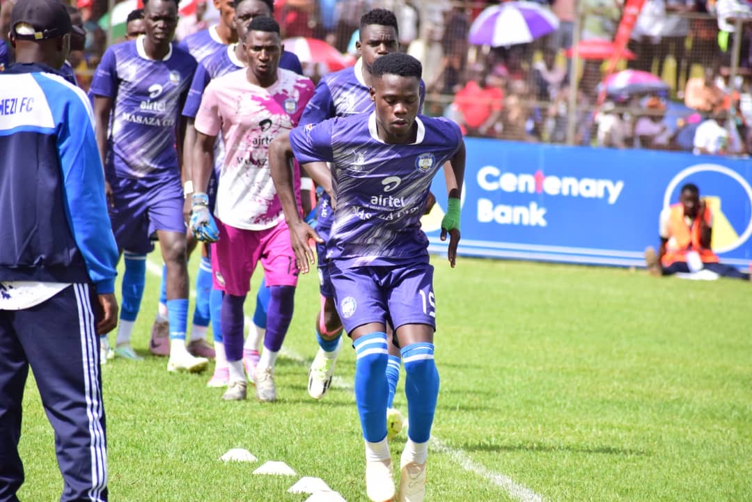 Tekakwo James playing for Bulemeezi Saaza during 2023 Masaza tournament 