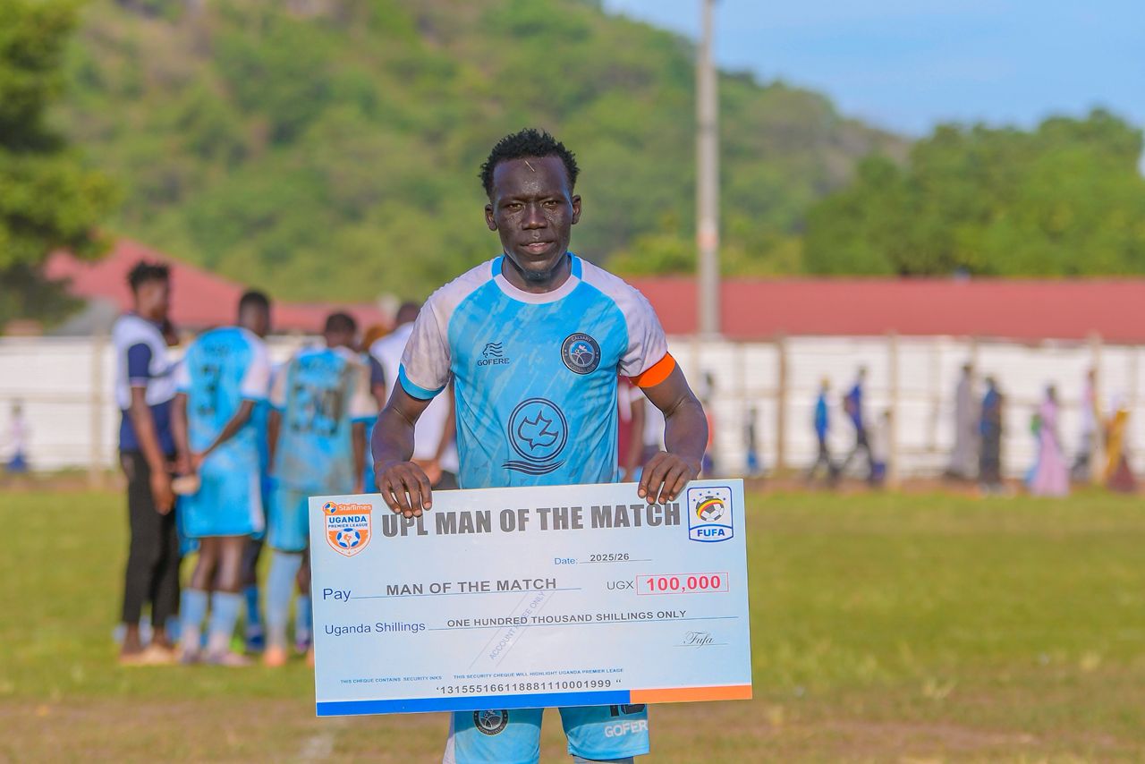 Junior Andama Shined as Calvary Held Lugazi in Yumbe 