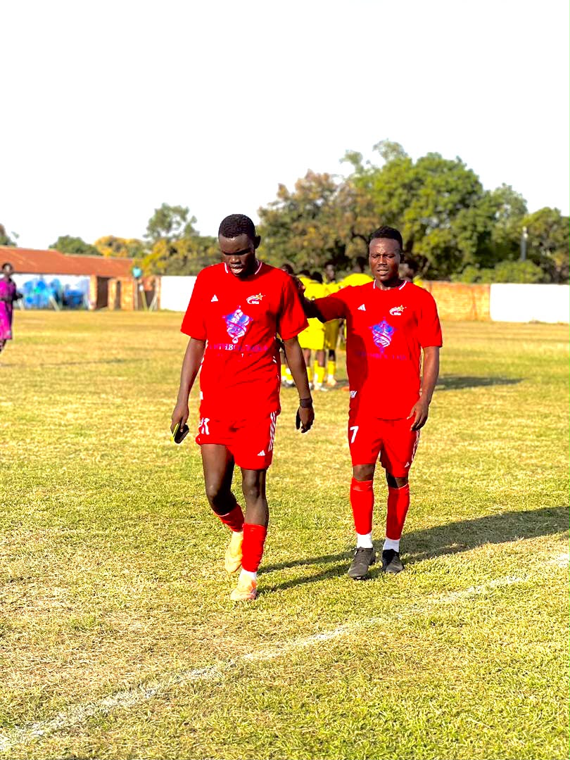 Innocent Media and Fred Amaku during the match