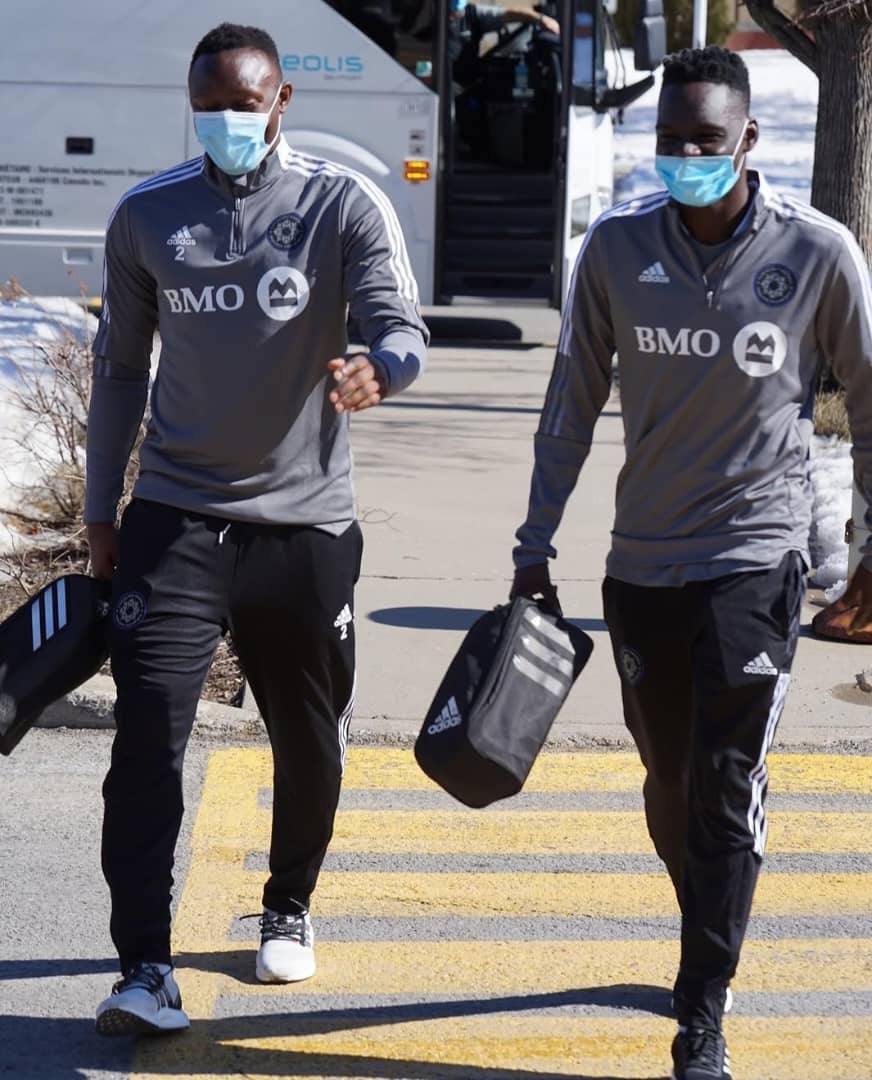 Mustafa kizza and Victor Wanyama at Montreal
