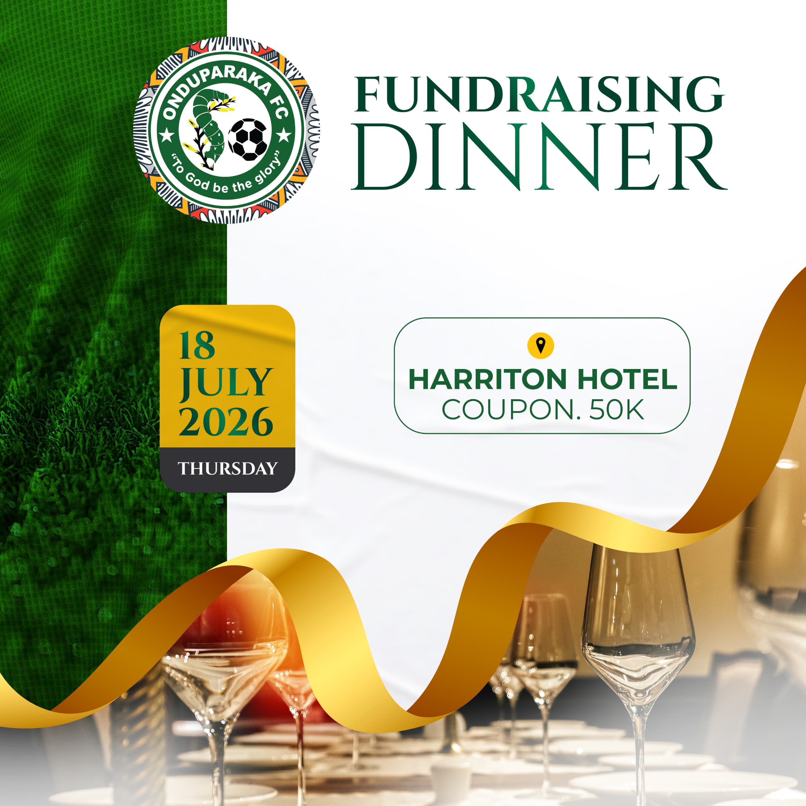 Onduparaka FC Launches UGX 30 Million Pre-Season Fundraising Dinner Drive