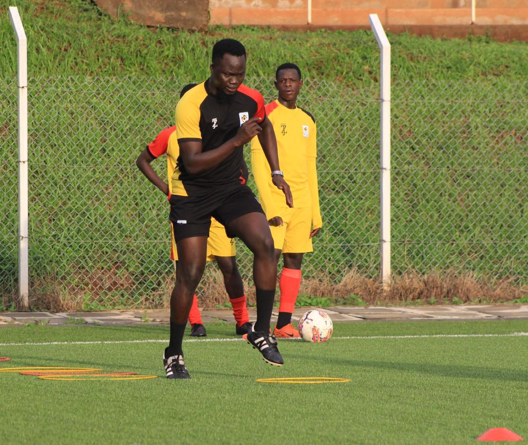 Ayobo during a session preparing the Cubs for AFCON 