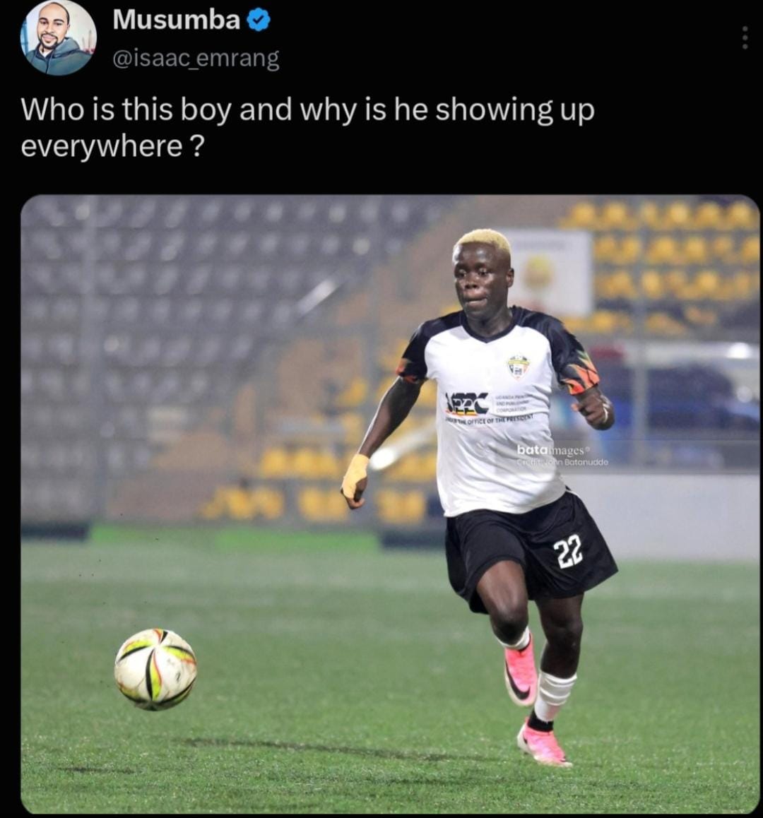 Social Media Tweet by a ugandan football fan @musumba