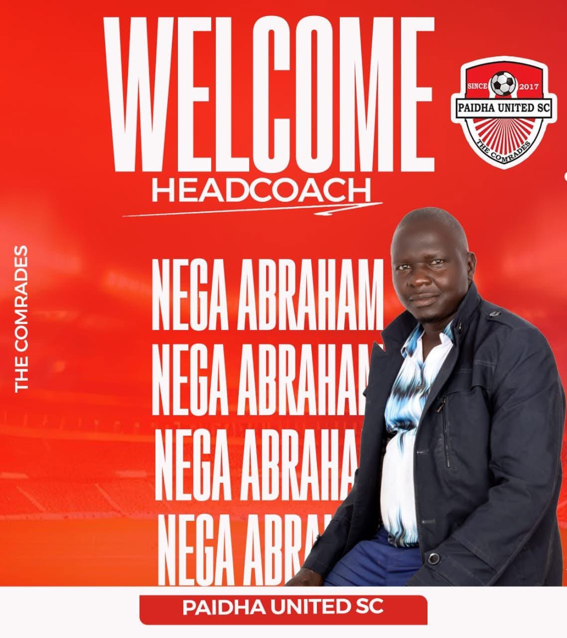 Nega Abraham Ogussi, the new head coach of the comrades