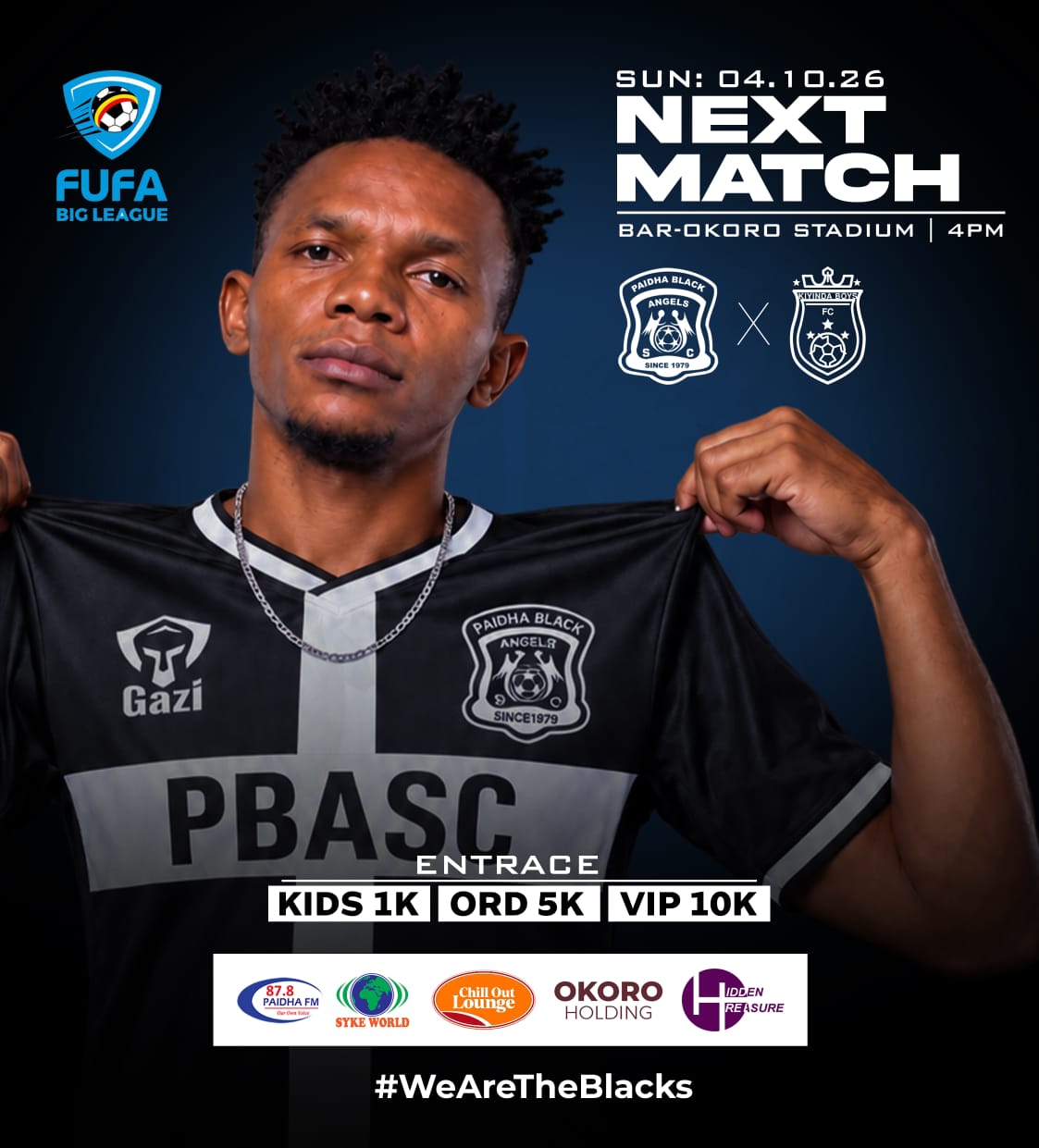 Blacks welcome Kiyinda at Bar Okororo stadium