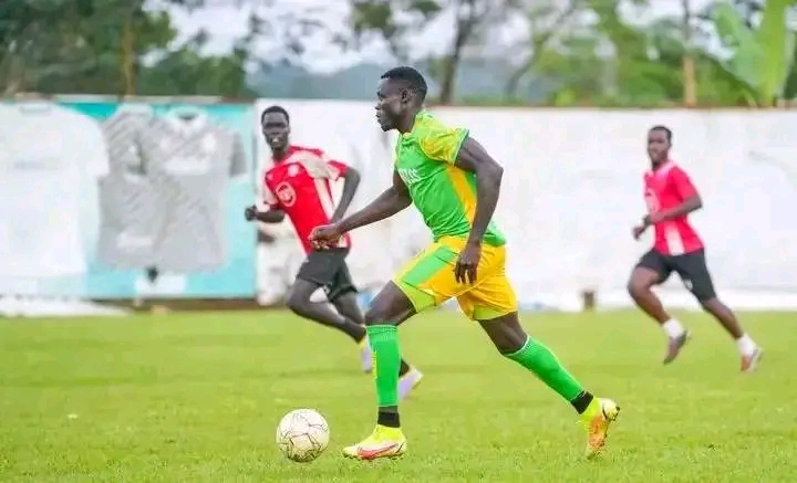 Leku Alfred in action at Lugazi FC ( Courtesy Photo)